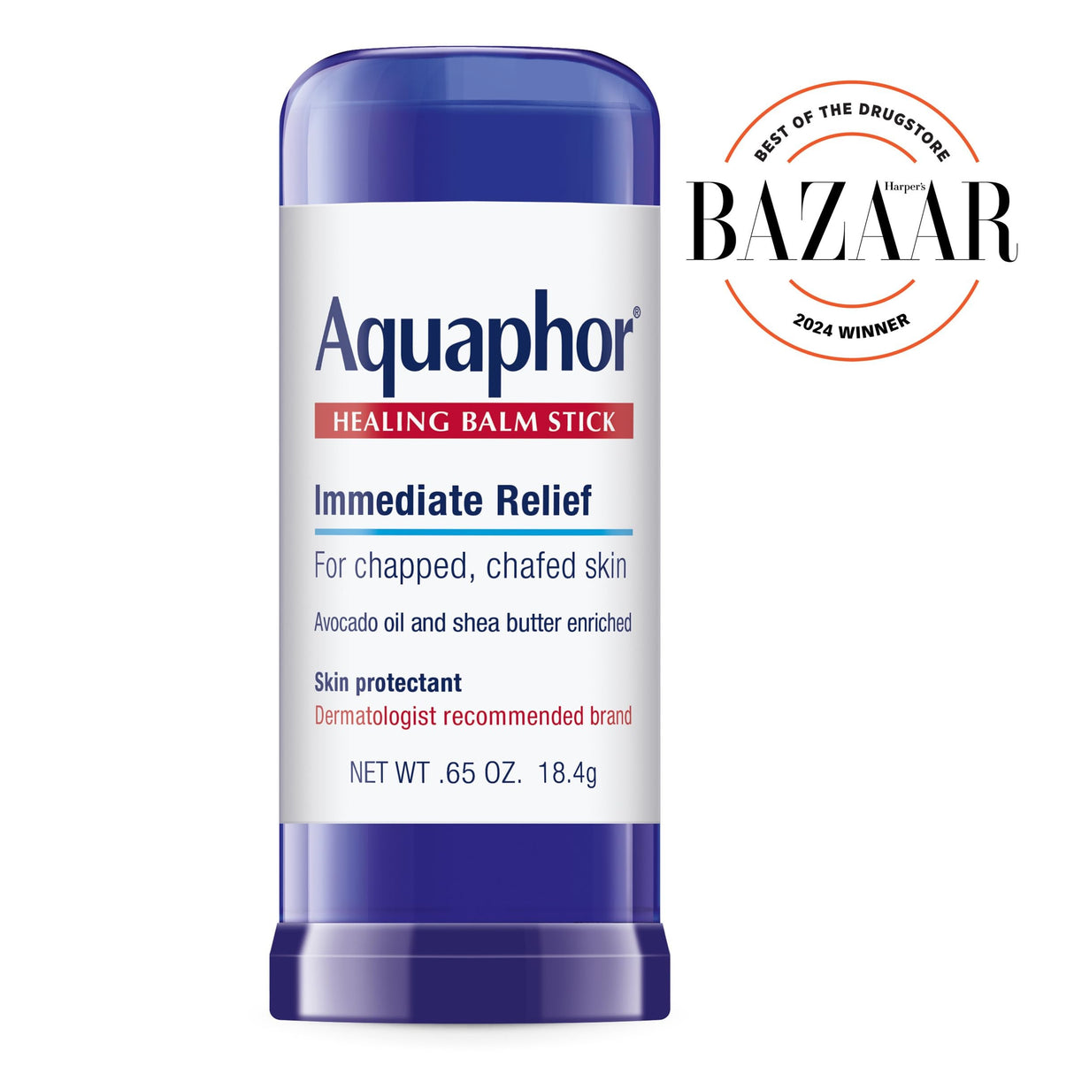 Aquaphor Healing Balm Stick, Unscented, 0.65 oz