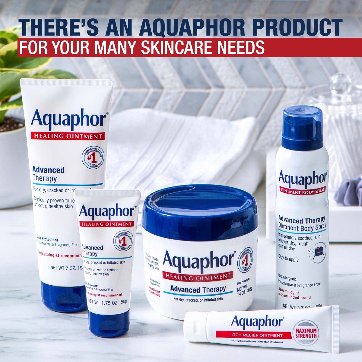 Aquaphor Healing Ointment Advanced Therapy, Unscented