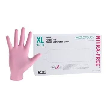 Ansell Micro-Touch NitraFree Nitrile Exam Gloves, Powder-Free