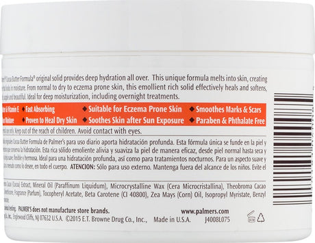 Palmer's Cocoa Butter Formula Cream with Vitamin E, 3.5 oz Jar