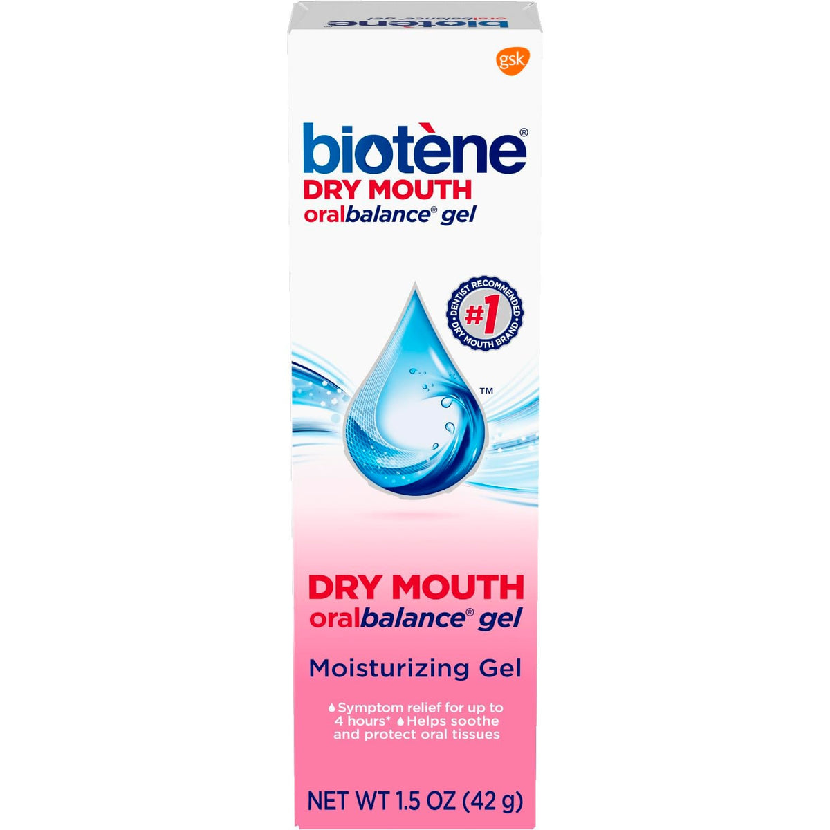 Biotene Dry Mouth Oral Balance Gel, Flavor Free, 1.5 oz