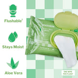 McKesson Flushable Wipes, Fragrance Free, 7" x 6.9"