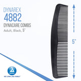 Dynarex DynaCare Adult Comb, Black, 5", Box of 12