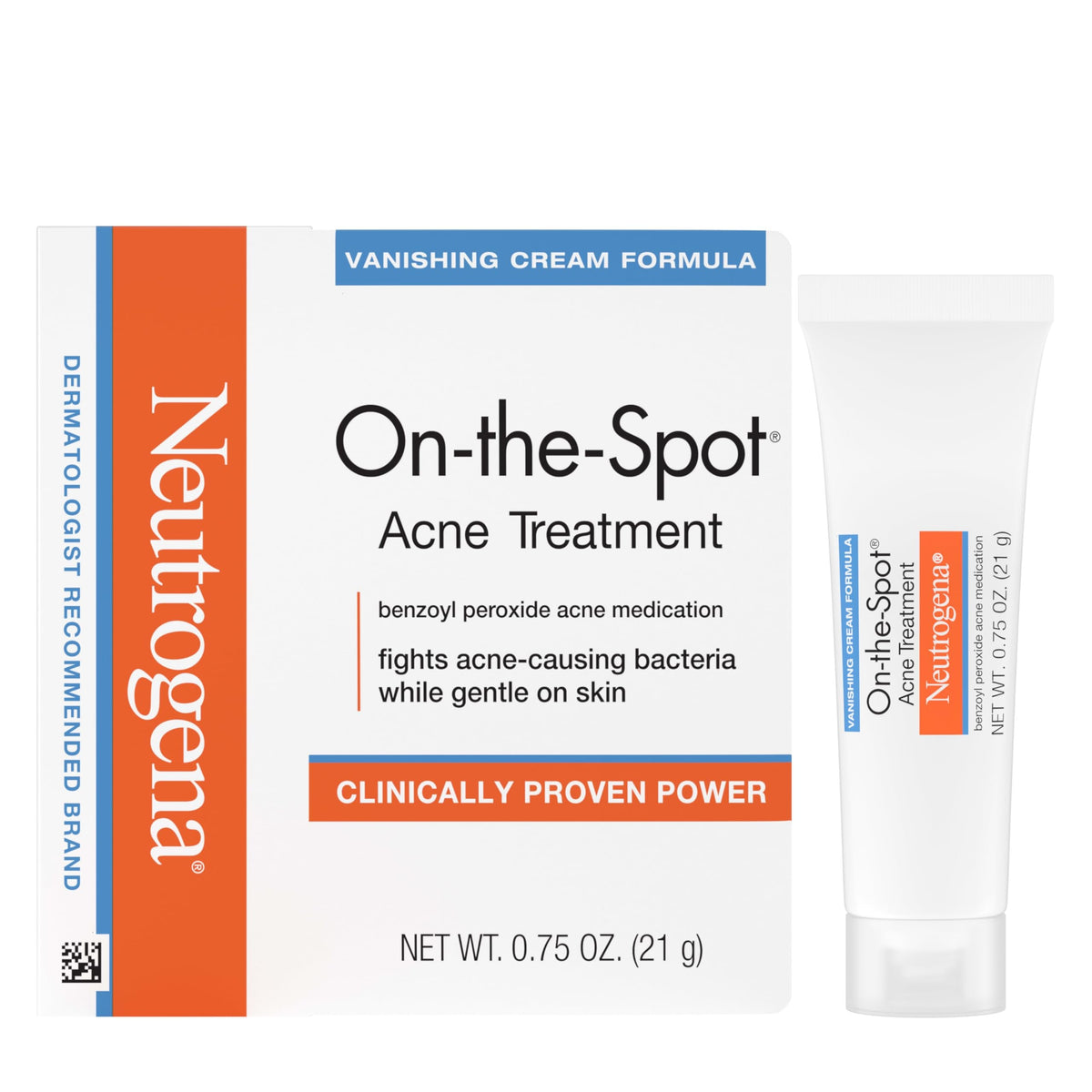 Neutrogena On-the-Spot Acne Treatment Cream, 0.75 oz