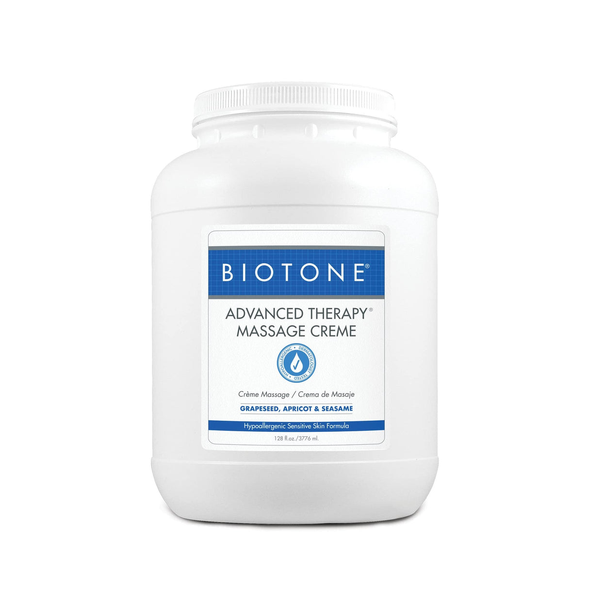 Biotone Advanced Therapy Massage Lotion, Grapeseed, Apricot & Sesame, 128 fl oz