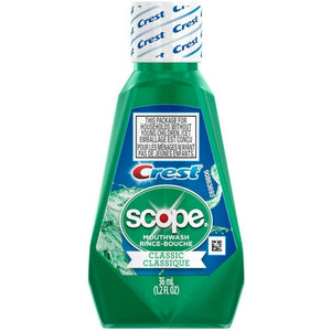 Crest Scope Classic Mouthwash, Original Mint, 500 mL