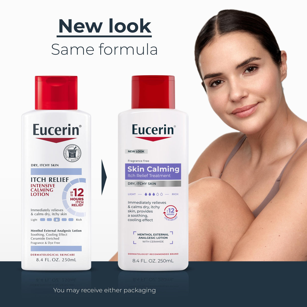 Eucerin Itch Relief Intensive Calming Lotion, Unscented, 8.4 oz