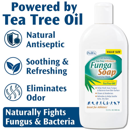 Tea Tree Ultimates FungaSoap Tea Tree-Infused Cleansing Wash, Scented