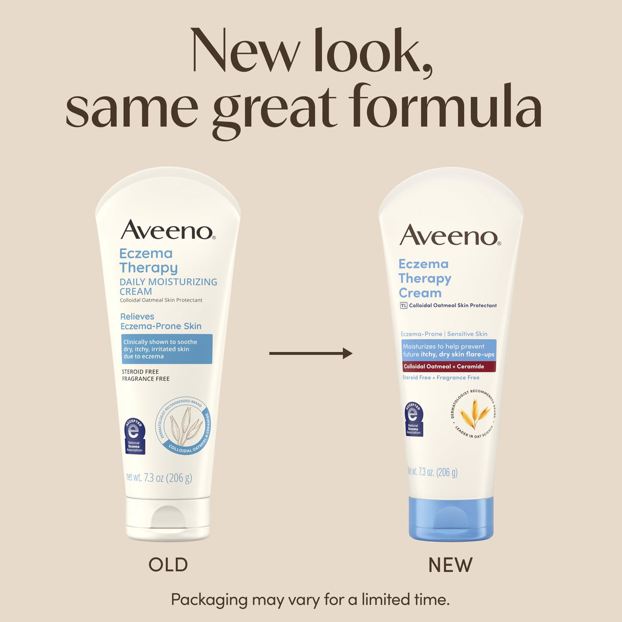 Aveeno Eczema Therapy Cream, Fragrance Free, 7.3 oz