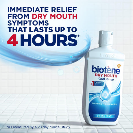 Biotene Dry Mouth Oral Rinse Liquid, Fresh Mint