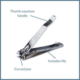 McKesson Toenail Clippers, Thumb Squeeze Lever