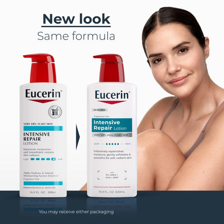 Eucerin Intensive Repair Lotion, Fragrance Free, 16.9 fl oz
