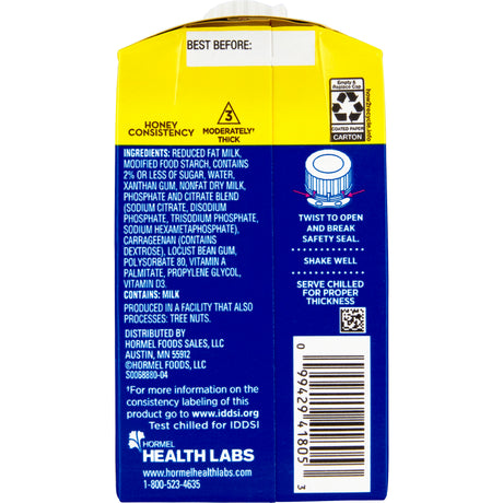 Thick-It Thick & Easy Dairy Thickened Beverage, Milk Flavor, Honey Consistency, 8 oz