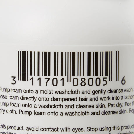 Coloplast Bedside-Care Unscented No-Rinse Foaming Body Wash, Shampoo & Incontinent Cleanser, 8 fl oz