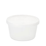 Dawn Mist Denture Cup with Snap-On Lid, 8 oz