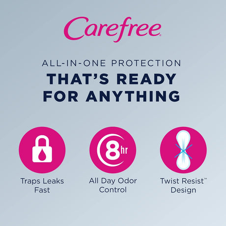 Carefree Acti-Fresh Daily Liners, Regular, Fresh Scent, 54 Count