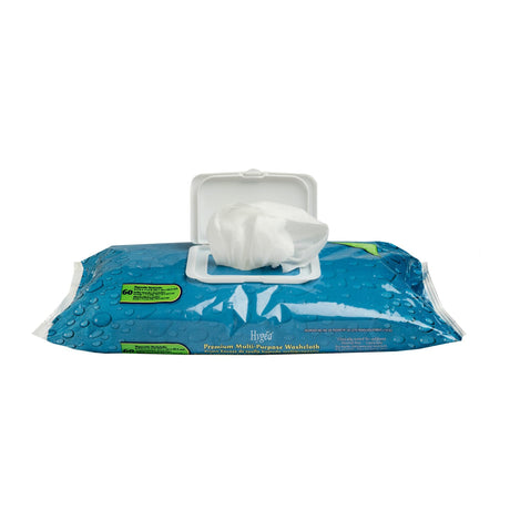 Hygea Premium Multi-Purpose Washcloth Wipes, Disposable, 60 Count