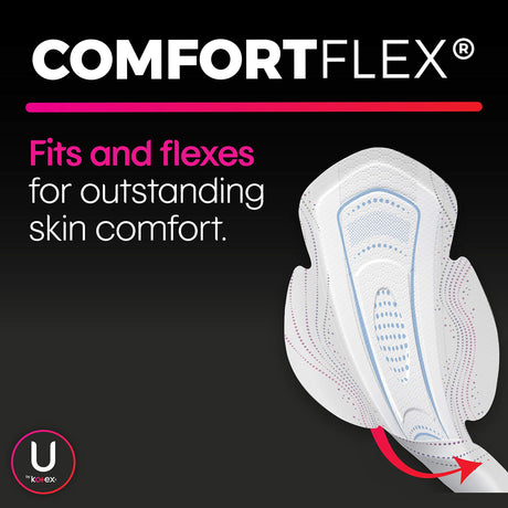 U by Kotex CleanWear Ultra Thin Pads, Regular Absorbency, Unscented