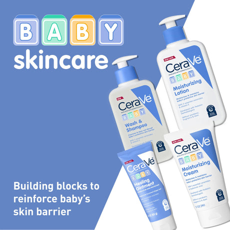 CeraVe Baby Wash & Shampoo, Unscented, 8 Fl Oz