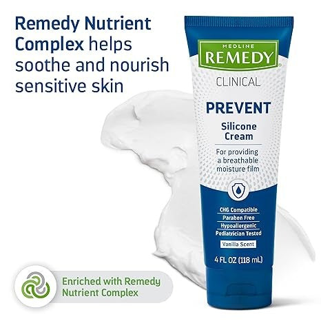 Medline Remedy Phytoplex Hydraguard Silicone Cream, 4 fl oz