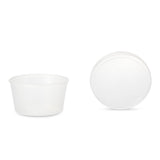 Dawn Mist Denture Cup with Snap-On Lid, 8 oz