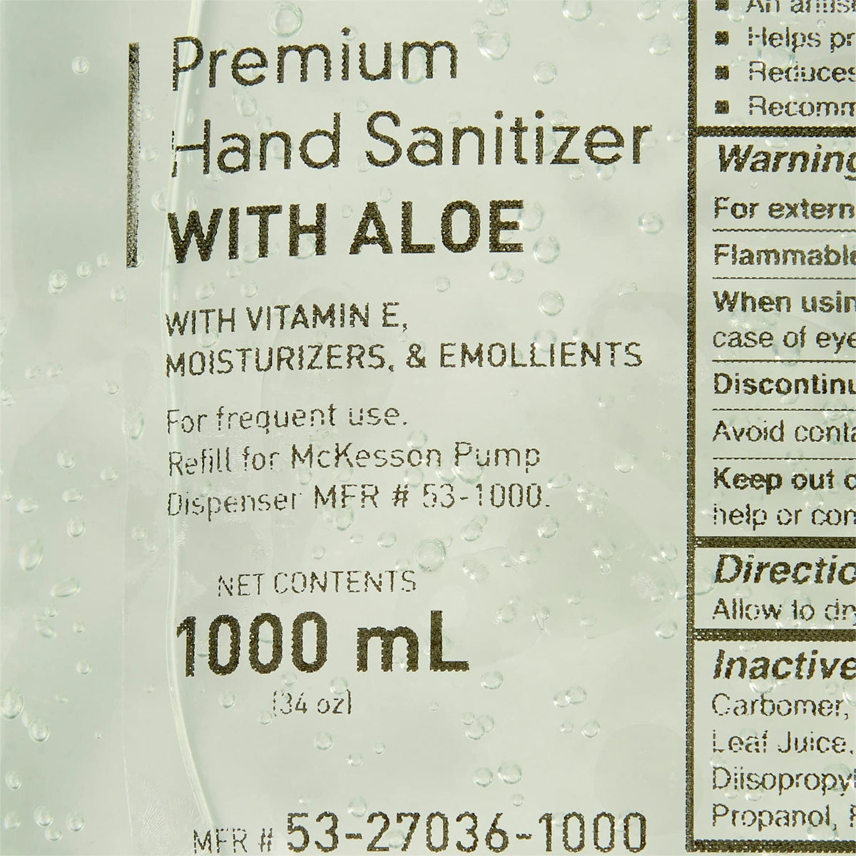McKesson Foaming Hand Sanitizer with Aloe, 1000 mL Refill