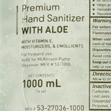 McKesson Foaming Hand Sanitizer with Aloe, 1000 mL Refill