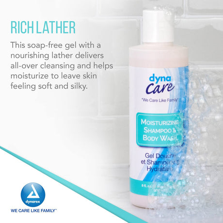 DynaCare Moisturizing Shampoo & Body Wash, Tropical Scent, 8 fl oz