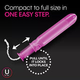 U by Kotex Kotex Click Compact Tampons, Regular Absorbency, Unscented - 53445 - LL Medico