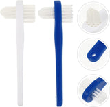 Dawn Mist Denture Brush, 2-Sided Bristle, Opaque