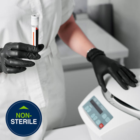 Halyard Black-Fire Powder-Free Nitrile Exam Gloves