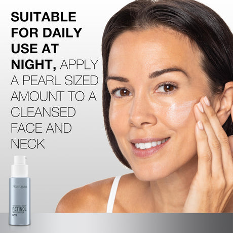 Neutrogena Rapid Wrinkle Repair Retinol Moisturizer Night Lotion, Unscented, 1 fl oz