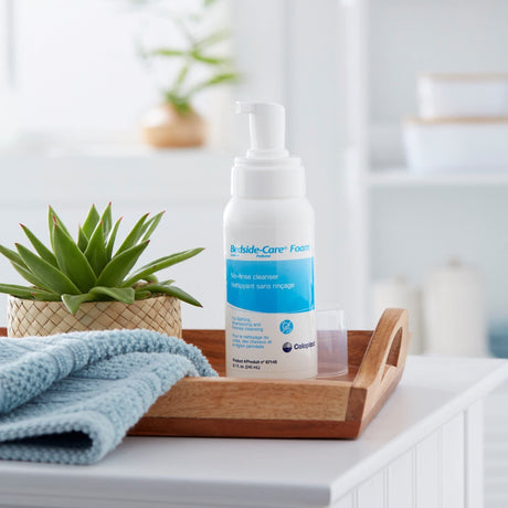 Coloplast Bedside-Care Unscented No-Rinse Foaming Body Wash, Shampoo & Incontinent Cleanser, 8 fl oz