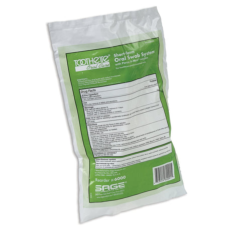 Toothette Oral Swab System with Perox-A-Mint Solution, Kit of 20 Swabs