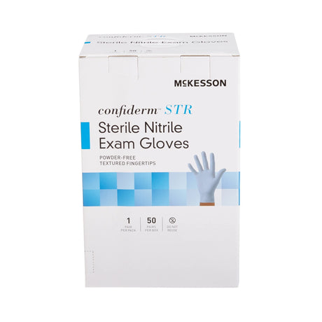 McKesson Confiderm STR Sterile Nitrile Exam Gloves, Powder-Free