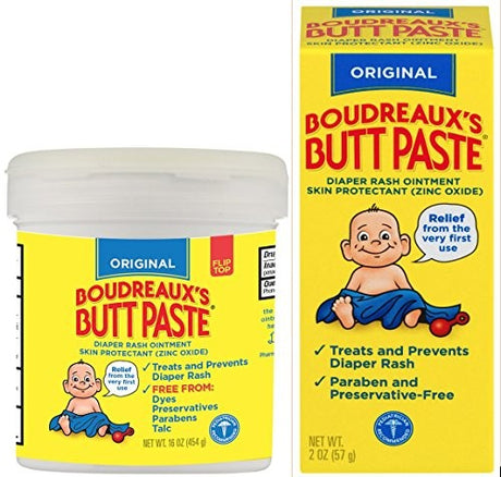 Boudreaux's Butt Paste Original Diaper Rash Ointment, Scented, 2 oz Tube