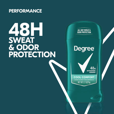 Degree Men Cool Comfort Antiperspirant Deodorant Solid, 2.7 oz