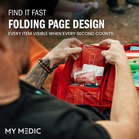 My Medic MYFAK Pro First Aid Kit, Trauma & Medical Supplies for Survival, Red