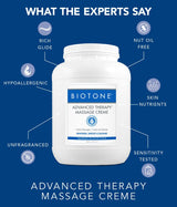 Biotone Advanced Therapy Massage Lotion, Grapeseed, Apricot & Sesame, 128 fl oz