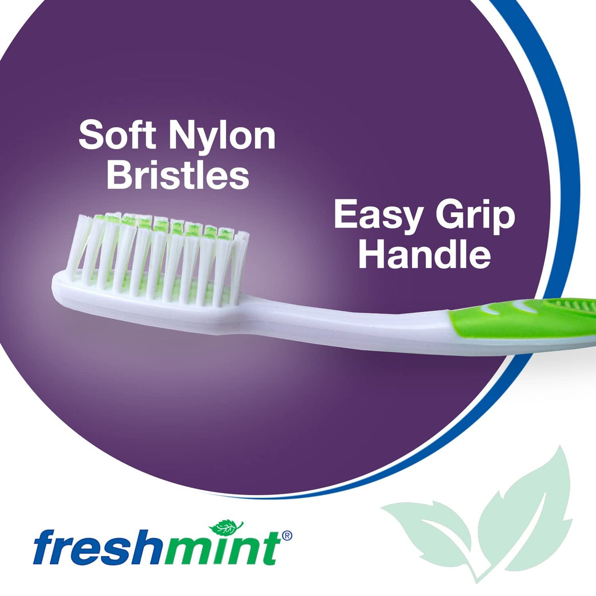 Freshmint Toothbrush, Soft Nylon Bristles, Adult, Single
