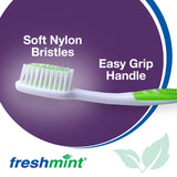 Freshmint Toothbrush, Soft Nylon Bristles, Adult, Single