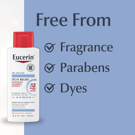 Eucerin Itch Relief Intensive Calming Lotion, Unscented, 8.4 oz
