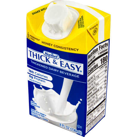 Thick-It Thick & Easy Dairy Thickened Beverage, Milk Flavor, Honey Consistency, 8 oz
