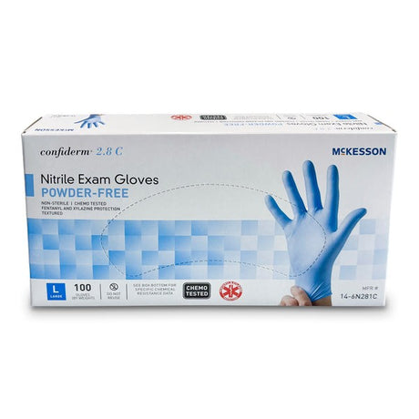 McKesson Confiderm 2.8C Nitrile Exam Gloves, Powder-Free