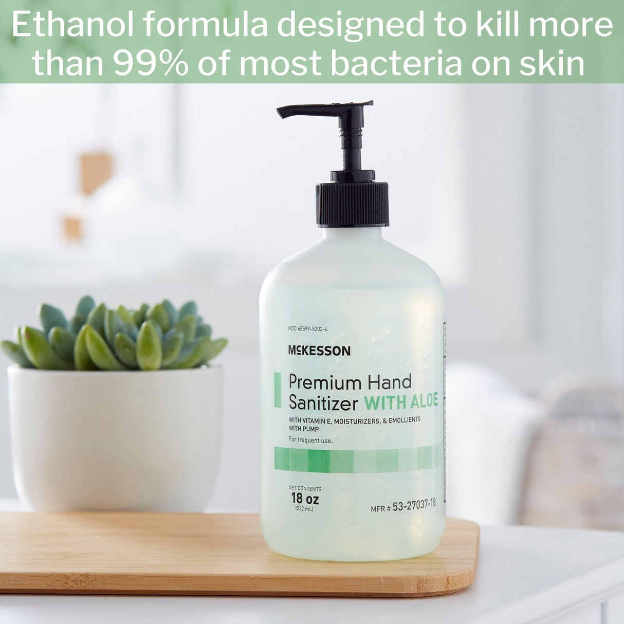 McKesson Hand Sanitizer with Aloe Gel, Fresh Scent