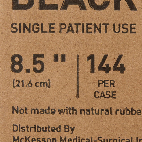 McKesson Handle Comb, Plastic, Black, 8.5"