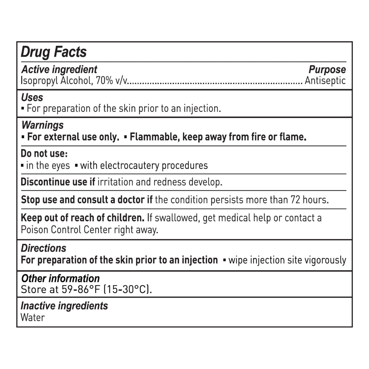McKesson Isopropyl Alcohol Swabsticks, Antiseptic, 3 Per Pack