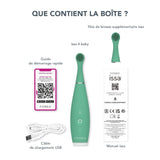 ISSA baby Soft Silicone Sonic Toothbrush, Kiwi Green Panda