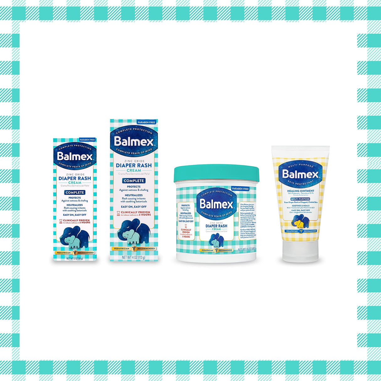 Balmex Complete Zinc Oxide Diaper Rash Cream, 4 oz