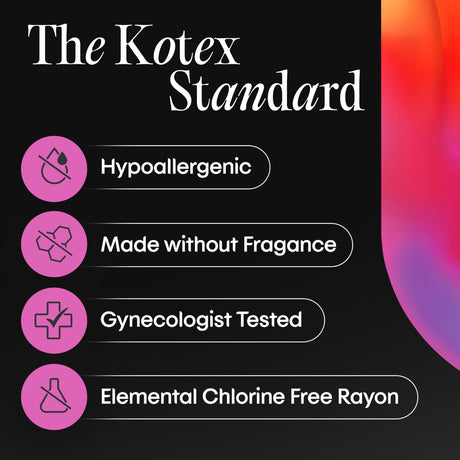 Kotex Click Compact Tampons, Super Plus Absorbency, Unscented